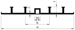 [AD500/35] KRASO AD 500 / 35 - 8 anchor, external expansion joint tape (m)